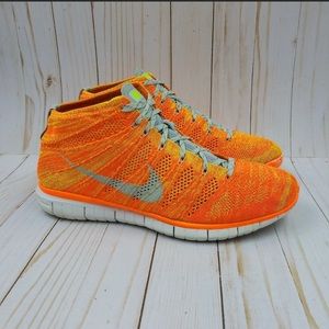 Nike Free Flyknit Chukka total orange volt